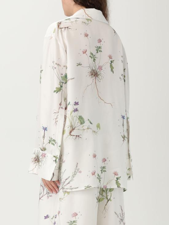 25SS 에르뎀 셔츠 VC25T28WBFST BOTANICAL GARDEN WHITE Yellow Cream - ERDEM