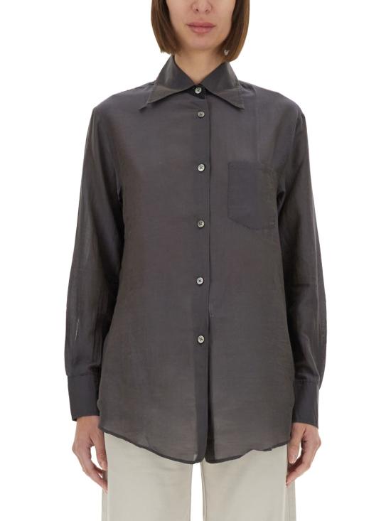 25SS 아워레가시 블라우스/셔츠 W2252SC CHARCOALBORDEAUXCOTTONSILK