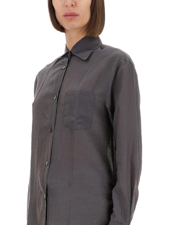 25SS 아워레가시 블라우스/셔츠 W2252SC CHARCOALBORDEAUXCOTTONSILK - OUR LEGACY