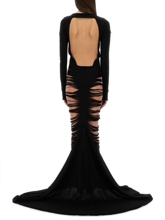 25SS 릭 오웬스 미디 원피스 RO01E7614 KGRIDM09 BLACK - RICK OWENS