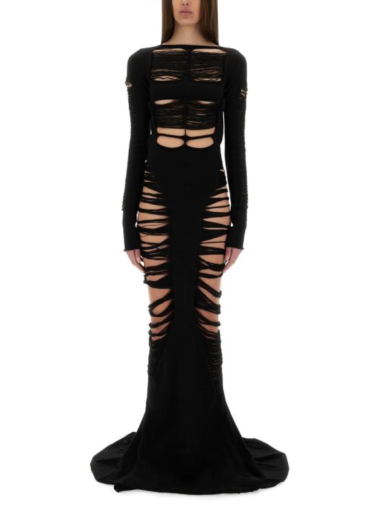 25SS 릭 오웬스 미디 원피스 RO01E7614 KGRIDM09 BLACK