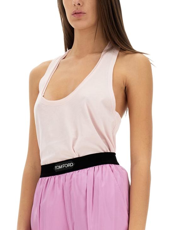 25SS 톰포드 반팔 티셔츠 TSJ581 JEX137DP063 PINK - TOMFORD