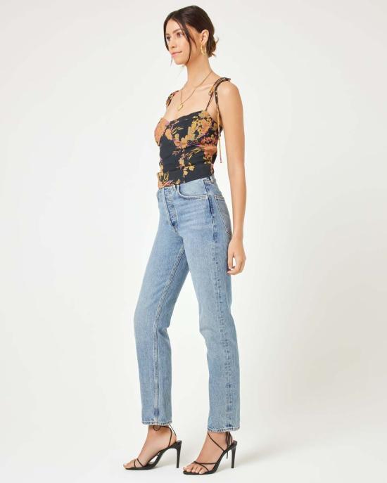  엘스페이스 블라우스 L스페이스 로티 탑 스루 시크 앤 쏜즈 - L SPACE