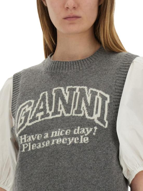 25SS 가니 베스트 K2308 523 GREY - GANNI