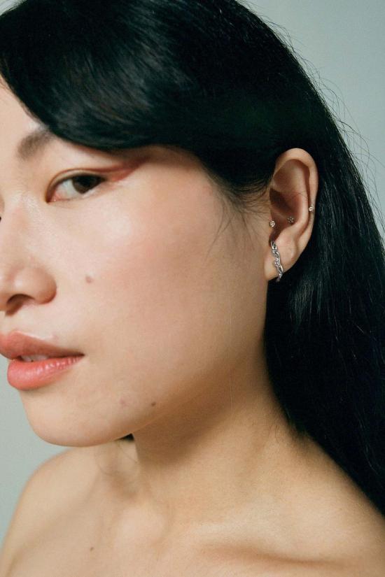  패리스 이어링 파리스 라바 스테이플  스털링 실버