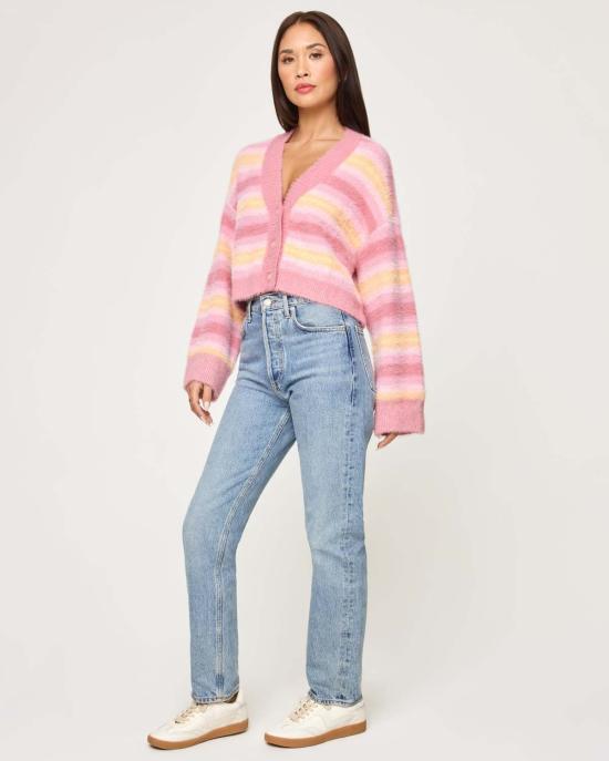  엘스페이스 가디건 LSpace 데이브레이크 카디건 데이브레이크 스트라이프 - L SPACE