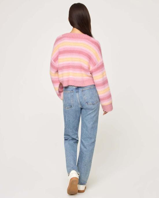  엘스페이스 가디건 LSpace 데이브레이크 카디건 데이브레이크 스트라이프 - L SPACE