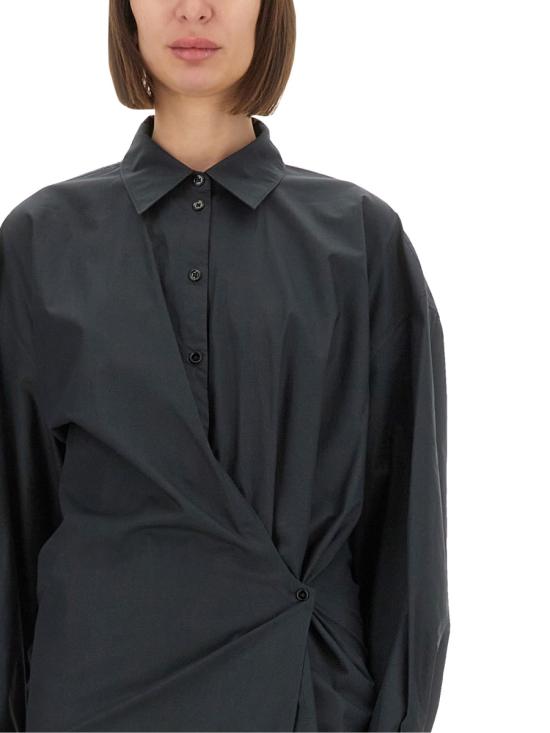 25SS 르메르 미디 원피스 DR1092 LF588BK995 BLACK - LEMAIRE