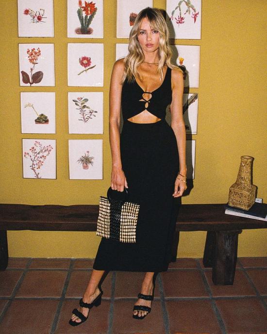  엘스페이스 롱 원피스 LSpace 카밀 드레스 블랙 - L SPACE