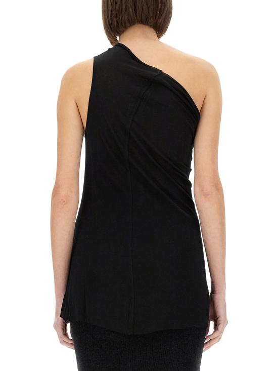 25SS 릭 오웬스 반팔 티셔츠 RP01E7138 JS09 BLACK - RICK OWENS