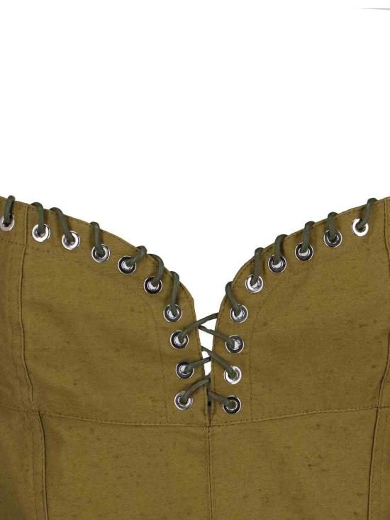 24FW 루도빅 드 생 세르넹 의류 SS24DR017WCO0005GREEN Green - LUDOVIC DE SAINT SERNIN