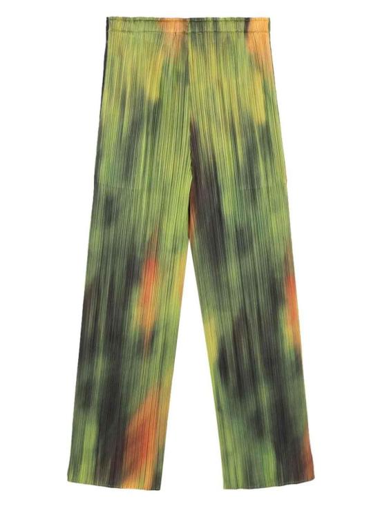 24FW 플리츠플리즈 스트레이트 팬츠 PP46JF68458 Green - PLEATS PLEASE
