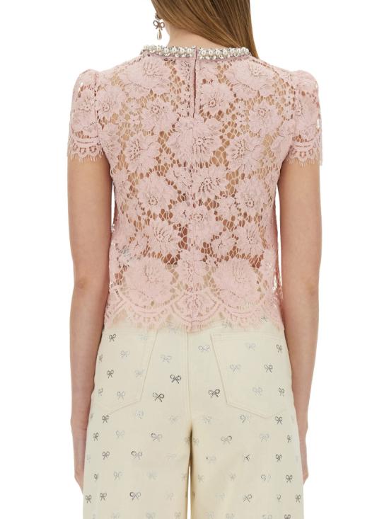 25SS 셀프 포트레이트 반팔 티셔츠 SS25 049T P PINK - SELF PORTRAIT