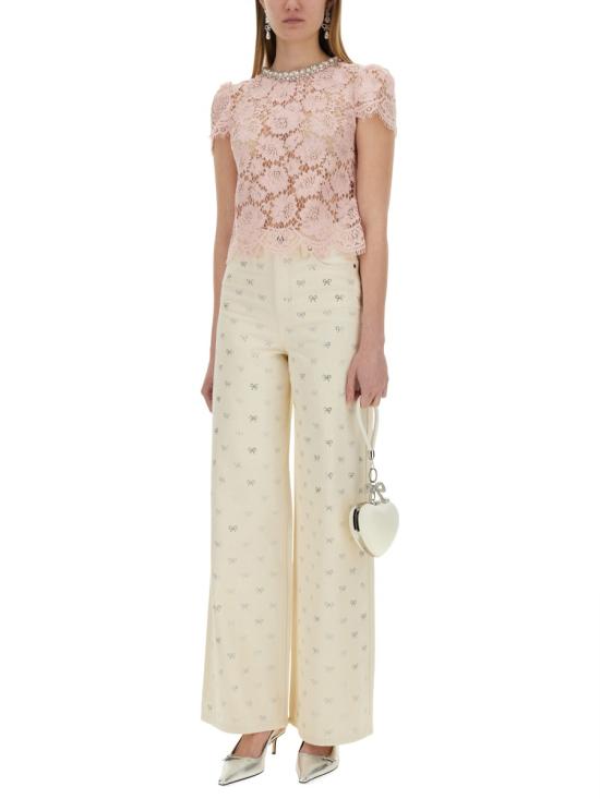 25SS 셀프 포트레이트 반팔 티셔츠 SS25 049T P PINK - SELF PORTRAIT