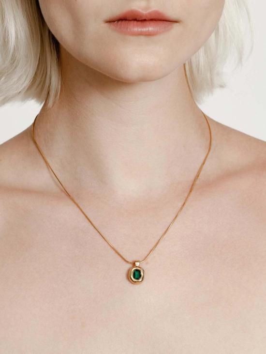  울프 시러스 목걸이/팬던트 울프 서커스 프레야 목걸이 그린/골드 - WOLF CIRUS