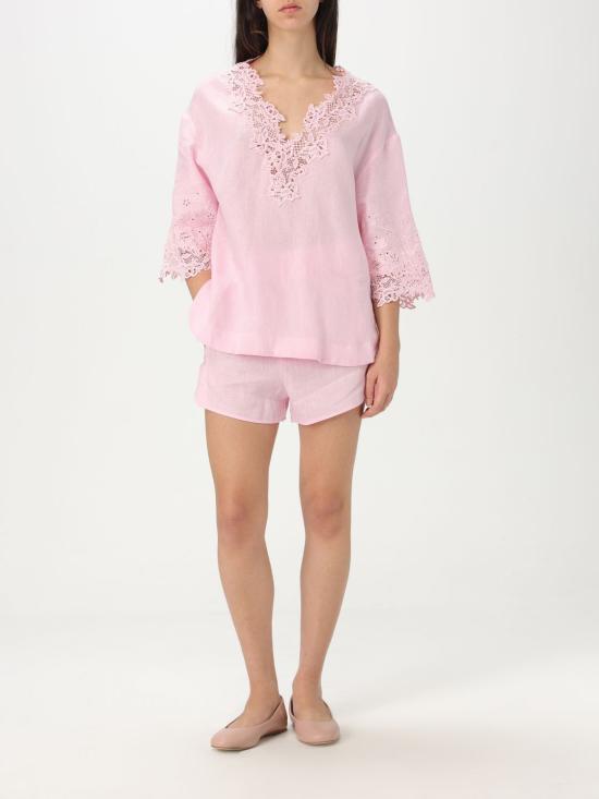 25SS 에르마노 설비노 숏팬츠 D464P300NZM 42808 Pink - ERMANNO SCERVINO