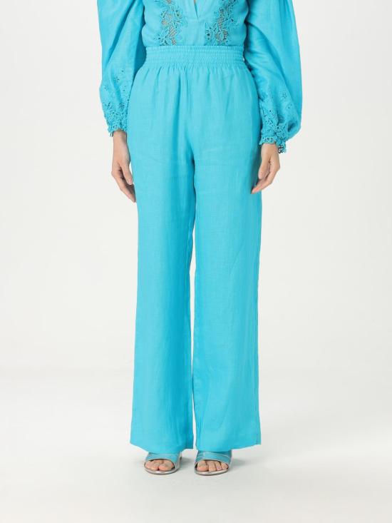 25SS 에르마노 설비노 팬츠 D464P301NZM 65123 Turquoise
