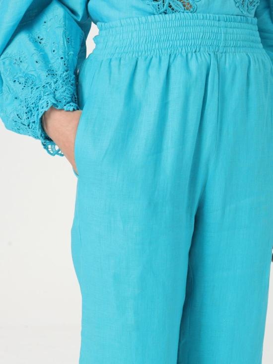 25SS 에르마노 설비노 팬츠 D464P301NZM 65123 Turquoise - ERMANNO SCERVINO