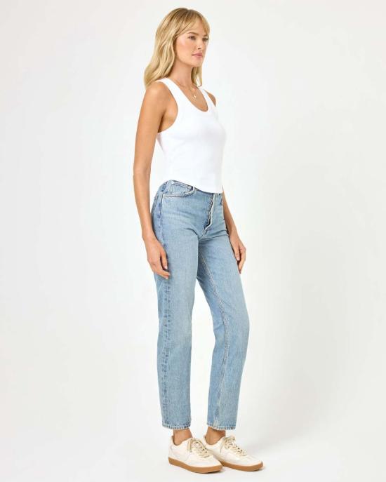  엘스페이스 민소매 티셔츠 L스페이스 애쉬 탱크 화이트 - L SPACE