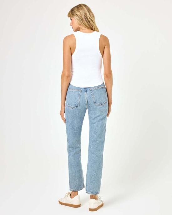  엘스페이스 민소매 티셔츠 L스페이스 애쉬 탱크 화이트 - L SPACE