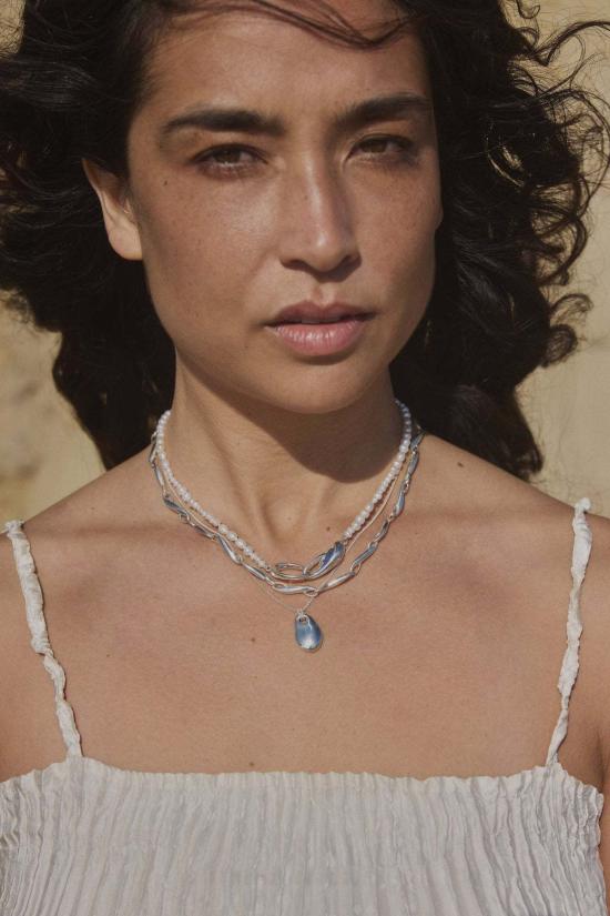  리 밀러 목걸이/팬던트 아이보리 진주 초커 목걸이 - LEIGH MILLER