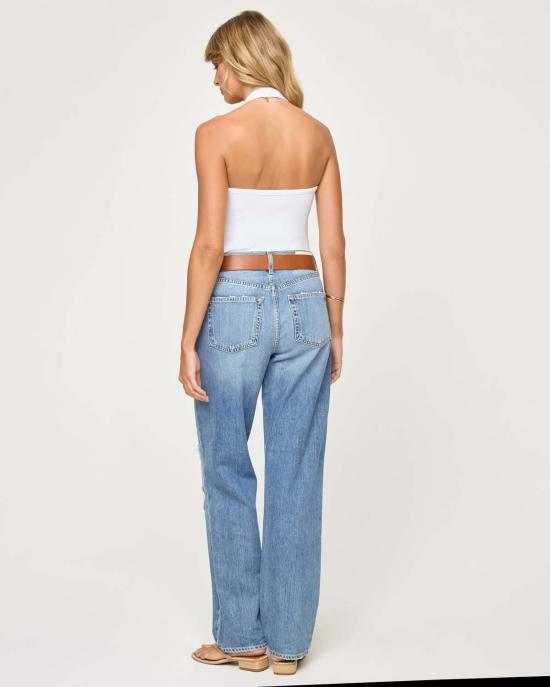  엘스페이스 민소매 티셔츠 LSpace 알릭스 홀터 탱크 화이트 - L SPACE