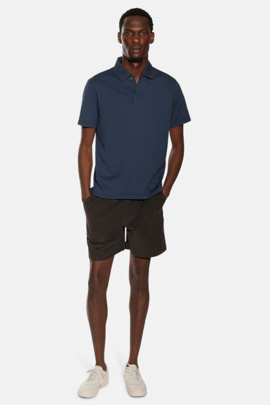  블루&크림 숏팬츠 밀라노 파인 코드 반바지 - BLUE&CREAM