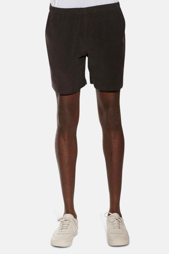  블루&크림 숏팬츠 밀라노 파인 코드 반바지