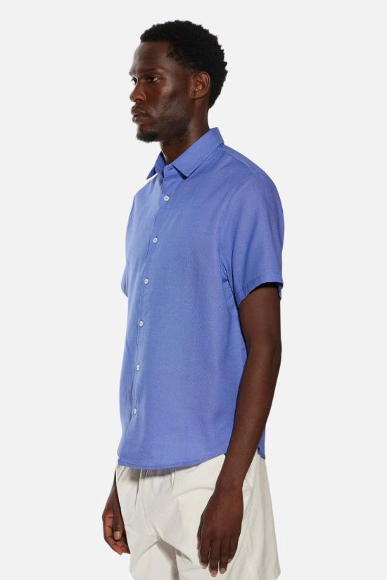  Blue&Cream 반팔 셔츠 블루&크림 제이크 SS 셔츠 블루 멀티 - BLUE&CREAM