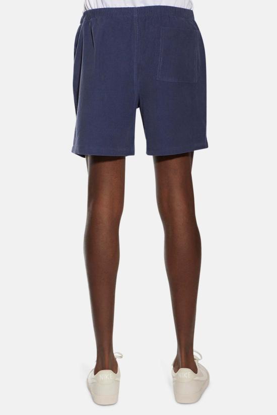  블루&크림 숏팬츠 밀라노 파인 코드 반바지 - BLUE&CREAM