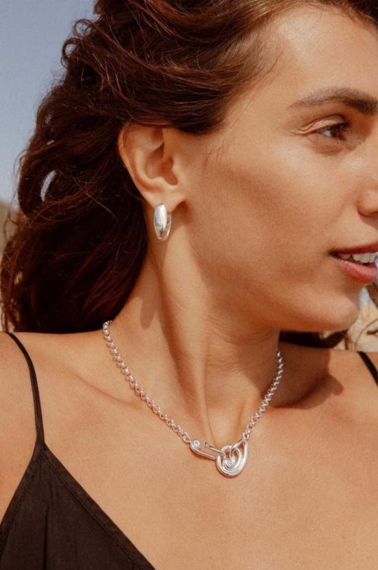  Leigh Miller 이어링 리 밀러 루시아 후프스 스털링 실버 - OTHER BRANDS