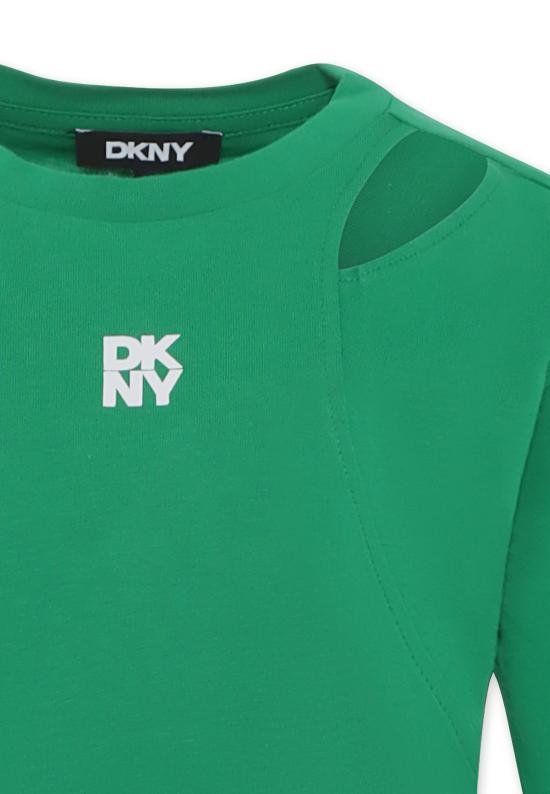 25SS [키즈] 디케이엔와이 티셔츠 D62316 709 GREEN - DKNY