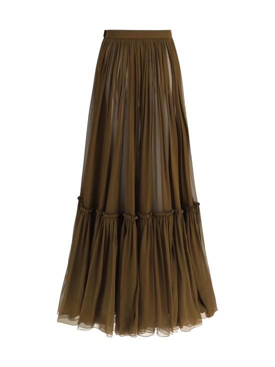 25SS 생로랑 스커트 834197Y115W 2423 BROWN - SAINT LAURENT