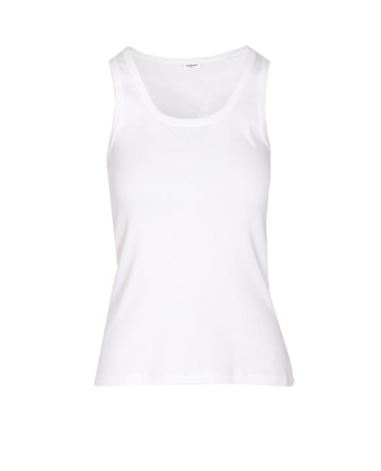 25SS 생로랑 민소매 티셔츠 824583 YB2MH9000 White