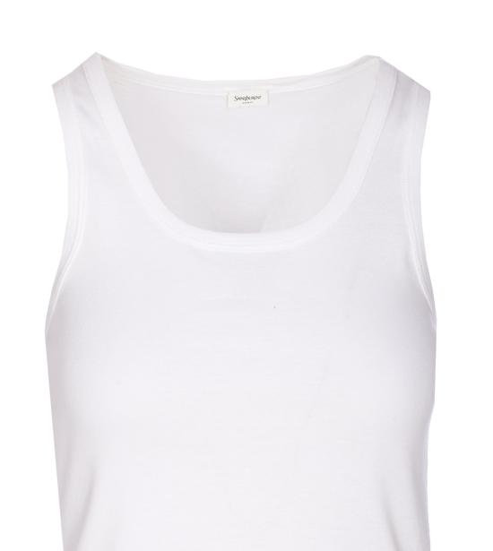 25SS 생로랑 민소매 티셔츠 824583 YB2MH9000 White - SAINT LAURENT