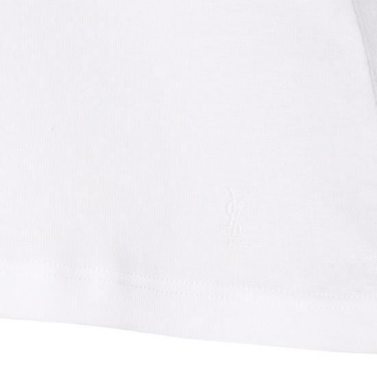 25SS 생로랑 민소매 티셔츠 824583 YB2MH9000 White - SAINT LAURENT
