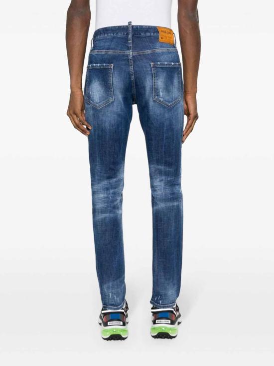  디스퀘어드2 스트레이트 팬츠 S71LB1356S30872470 Blue - DSQUARED2