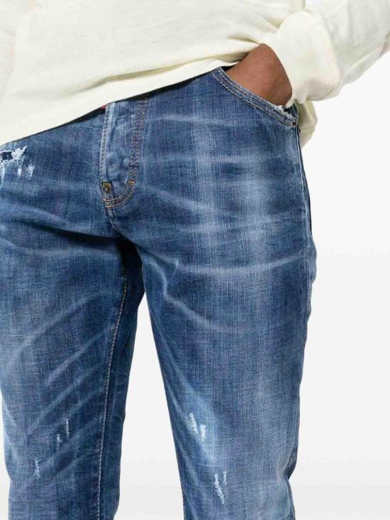  디스퀘어드2 스트레이트 팬츠 S71LB1356S30872470 Blue - DSQUARED2