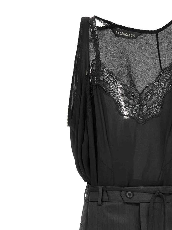 25SS 발렌시아가 롱 스커트 814348TLO321000 Black - BALENCIAGA