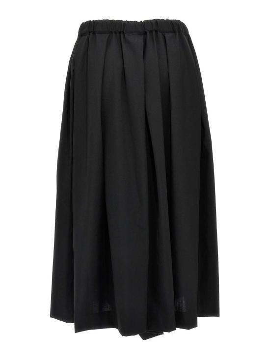  꼼데가르송 미디 스커트 GOP0051 Black - COMME DES GARCONS