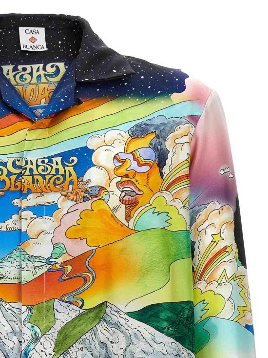  카사블랑카 긴팔 셔츠 UMS25SH00607 Multicolour - CASABLANCA