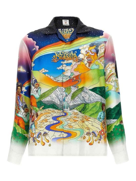  카사블랑카 긴팔 셔츠 UMS25SH00607 Multicolour