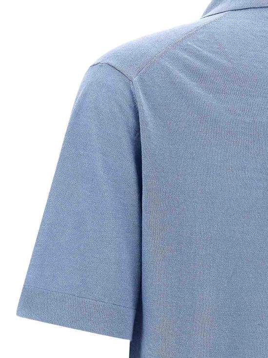  자노네 반팔 셔츠 810147Z1353Z0990 Light Blue - ZANONE