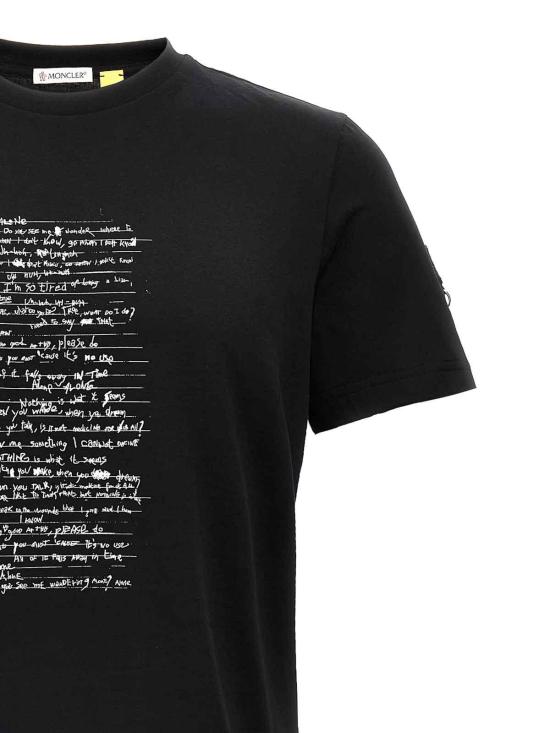 몽클레어 반팔 티셔츠 J209T8C0000289AHD999 Black - MONCLER