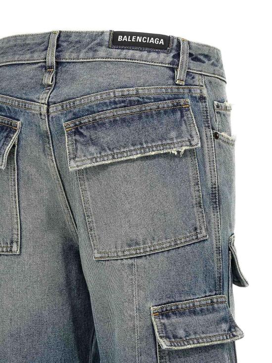  발렌시아가 스트레이트 팬츠 783694THW254245 Blue - BALENCIAGA