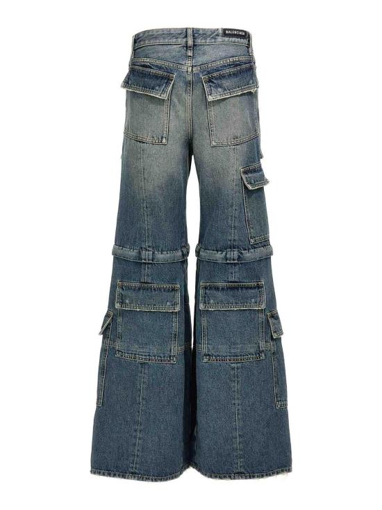  발렌시아가 스트레이트 팬츠 783694THW254245 Blue - BALENCIAGA