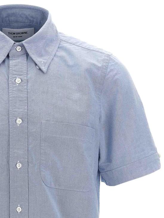 26SS 톰브라운 옥스포드 숏 슬리브 셔츠 MWS239EF0313480 - THOM BROWNE