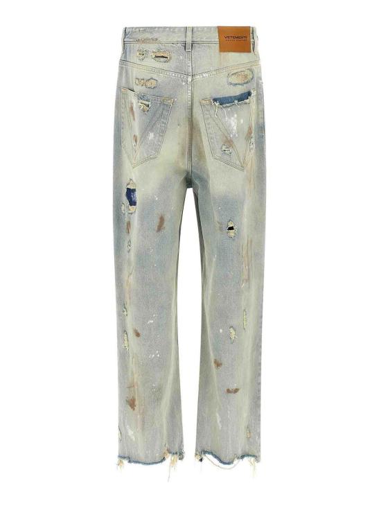  베트멍 스트레이트 팬츠 UA66PA590LLIGHTBLUE Light Blue - VETEMENTS