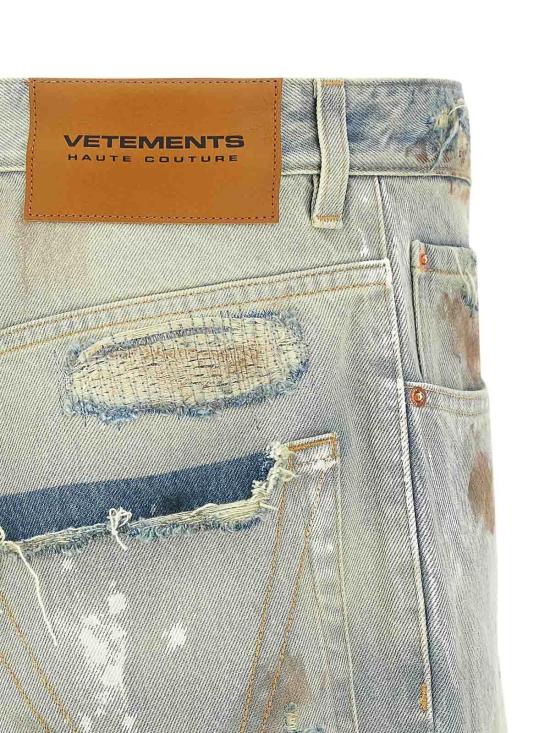  베트멍 스트레이트 팬츠 UA66PA590LLIGHTBLUE Light Blue - VETEMENTS
