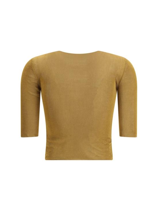 25SS 생로랑 의류 819910Y75WA 8092 BROWN - SAINT LAURENT